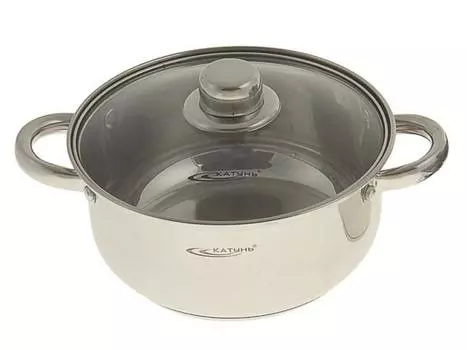 Кастрюля Катунь KT 04 D 30 20 см 3.2 л нержавеющая сталь
