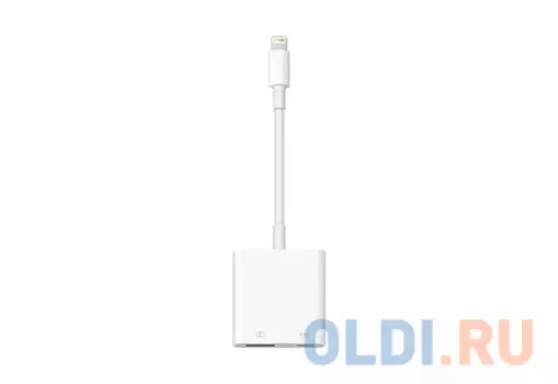 Переходник Lightning Apple MK0W2ZM/A круглый белый