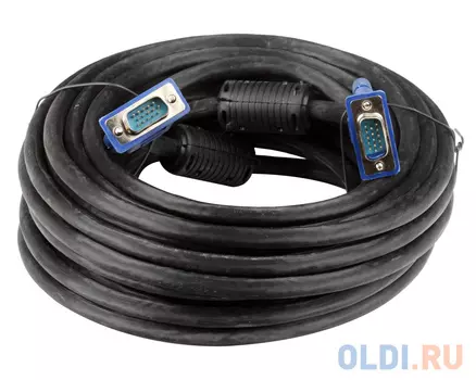 Кабель монитор-SVGA card (15M-15M) 10м 2 фильтра VCOM VVG6448-10M