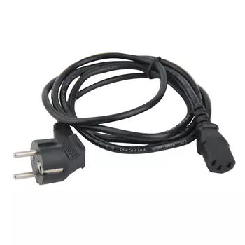 Кабель компьютер-розетка 220V (EURO) <VDE 3G*0,5mm2 VCOM <CE021-CU 3 метра