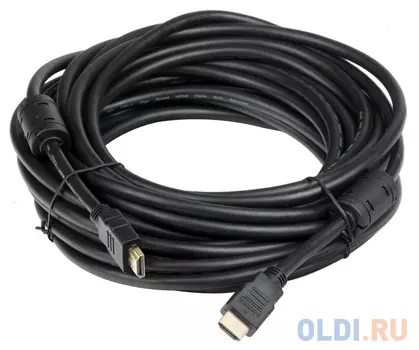 Кабель AOpen HDMI 19M/M+2 фильтра 1.4V+3D/Ethernet ACG511D-10M 10m, позолоченные контакты