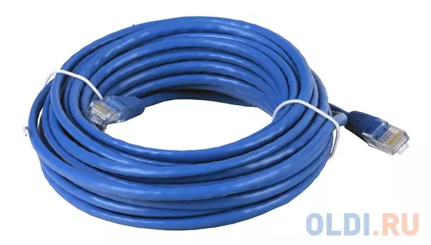 Патч-корд литой "Telecom" UTP кат.5е 10м., синий <NA102-L-10M