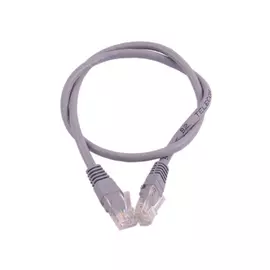 Патч-корд литой "Telecom" UTP кат.5е 0,5м серый