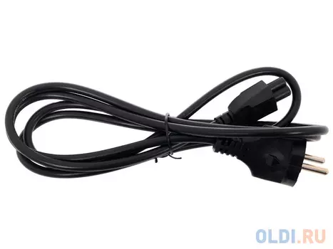 Кабель питания для ноутбуков Telecom 1.8m, 3-pin, с заземлением, 220V (Европейский стандарт) <TP022-IEC320-C5/SHM-1.8-BK