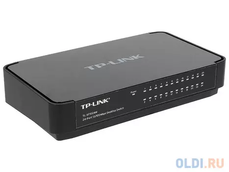 Коммутатор TP-LINK TL-SF1024M 24-портовый 10/100 Мбит/с настольный коммутатор