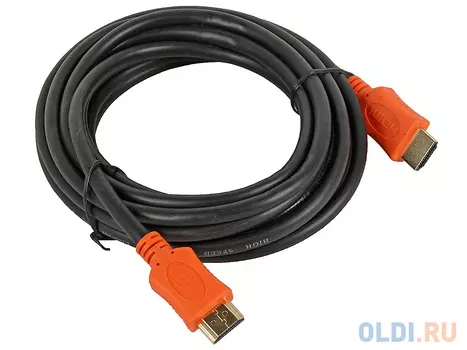 Кабель HDMI Gembird/Cablexpert, 4.5м, v1.4, 19M/19M, серия Light, черный, позол.разъемы