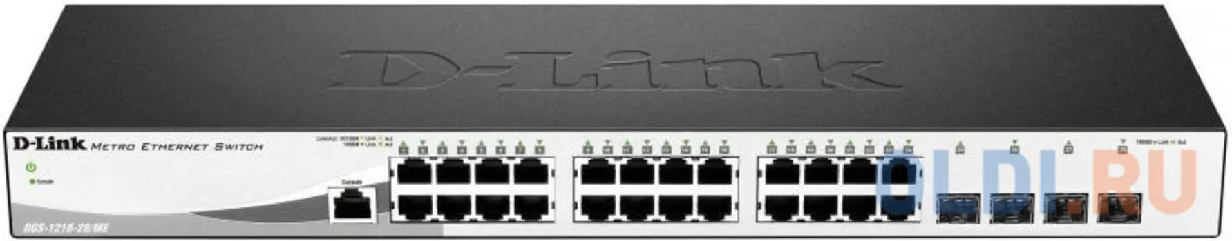 Коммутатор D-Link DGS-1210-28/ME/A2A Управляемый коммутатор 2 уровня с 24 портами 10/100/1000Base-T и 4 портами 1000Base-X SFP