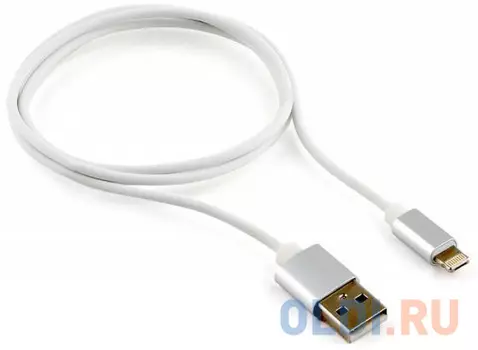 Кабель Lightning 1м Cablexpert круглый белый