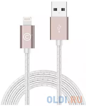 Кабель Lightning 1.8м LAB.C Leather Cable A.L круглый розовый