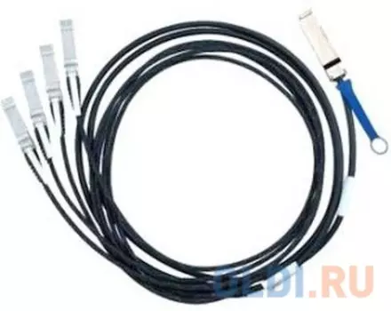 Кабель Mellanox passive copper hybrid cable ETH 40GbE to 4x10GbE QSFP to 4xSFP+ 3m MC2609130-003