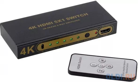 Переключатель HDMI 5 =1 4k@ 30HZ Telecom TTS7105