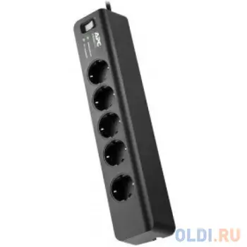 Сетевой фильтр APC PM5B-RS 5 розеток 1.83 м черный