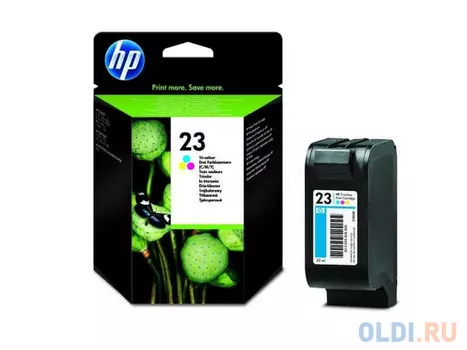 Картридж HP C1823DE для HP DeskJet 1120c DeskJet 1125c DeskJet 710c DeskJet 720c DeskJet 722c DeskJet 810c DeskJet 815c DeskJet 880c DeskJet 890c DeskJet 895cxi OfficeJet 1170c OfficeJet 1175c OfficeJet r45 OfficeJet r65 OfficeJet t45 OfficeJet t65 PSC 500 360 3 цвета (голубой, пурпурный, желтый)