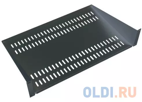 Полка ЦМО перфорированная консольная 2U МС-40-9005 глубина 400 мм черный