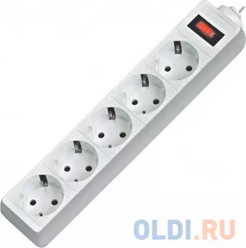 Сетевой фильтр Defender ES белый 1.8 m 5 розеток