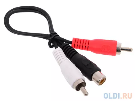 Кабель Telecom 1RCA (F) - 2RCA (M) <TAV4355-0.2M