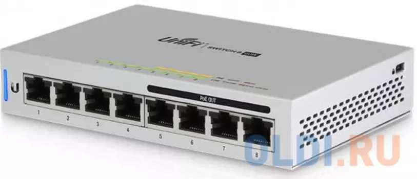 Коммутатор Ubiquiti UniFi Switch 8 60W управляемый UniFi 8 портов 10/100/1000Mbps PoE(60W) US-8-60W-