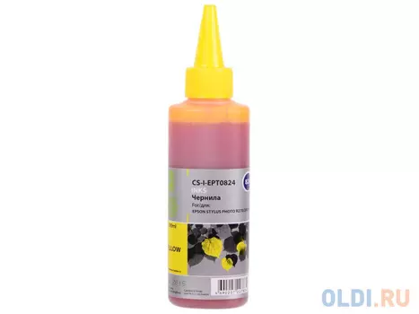 Чернила Cactus CS-I-EPT0824 для Epson Stylus Photo R270/290/RX590 100 мл желтый