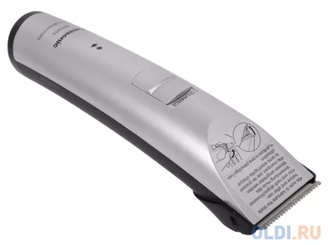 Машинка для стрижки Panasonic ER-1410-S520, универсальная, аккум. на 80 мин, 3 насадки, 6 установки длинны, серый