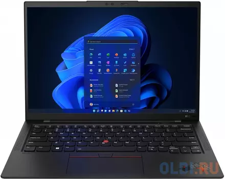 Ноутбук 14" IPS WUXGA Lenovo ThinkPad X1 Carbon G10 black (Core i5 1240P/16Gb/512Gb SSD/VGA int/FP/W11Pro) (21CB006PRT)