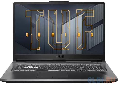 Ноутбук 17.3" IPS FHD Asus FX706HEB-HX103 grey (Core i5 11400H/8Gb/512Gb SSD/3050Ti 4Gb/Dos) (90NR0713-M03690)