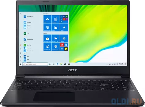 Ноутбук Acer Aspire 7 A715-41G-R2LA 15.6" 1920x1080 AMD Ryzen 5-3550H 512 Gb 8Gb WiFi (802.11 b/g/n/ac/ax) nVidia GeForce GTX 1650 4096 Мб черный Linux NH.Q8LER.001