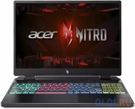 Ноутбук Acer Nitro AN16-42-R0RF Ryzen 7 8845HS/16Gb/SSD1024Gb/RTX4070 8Gb/16.0/IPS/WQXGA/NoOS/black (NH.QSLCD.004)
