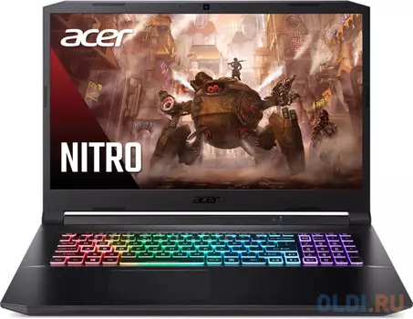 Ноутбук ACER Nitro AN517-41-R9LM NH.QBHEX.002 5800H 4400 МГц 17.3" Cенсорный экран нет 1920x1080 16Гб DDR4 3200 МГц SSD 1Тб нет DVD NVIDIA GeForc