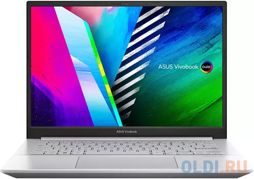 Ноутбук/ ASUS M3401QA-KM093W 14"(2880x1800 OLED 16:10)/AMD Ryzen 5 5600H(3.3Ghz)/8192Mb/512PCISSDGb/noDVD/Int:AMD Radeon/Cam/BT/WiFi/war 1y/1.45k
