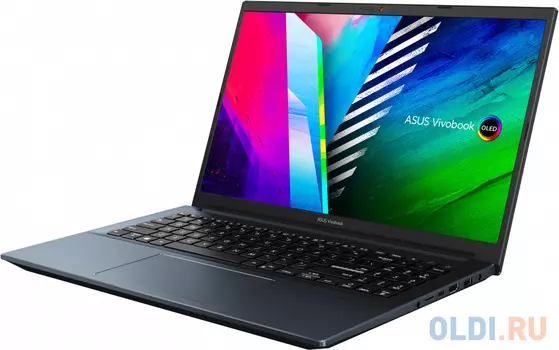 Ноутбук Asus Vivobook Pro 15 OLED M3500QC-L1339 Ryzen 5 5600H 16Gb SSD512Gb NVIDIA GeForce RTX 3050 4Gb 15.6" OLED FHD (1920x1080) noOS blue WiFi