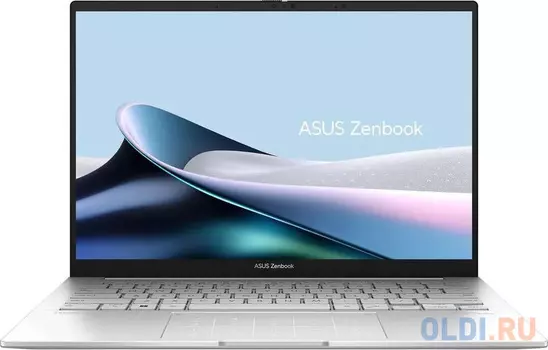 Ноутбук ASUS Zenbook 14 OLED UX3405MA-QD262W Intel Core Ultra 5 125H/16Gb/SSD512Gb/14/OLED/3k/120hz/Win11/Silver (90NB11R2- M00ZW0)