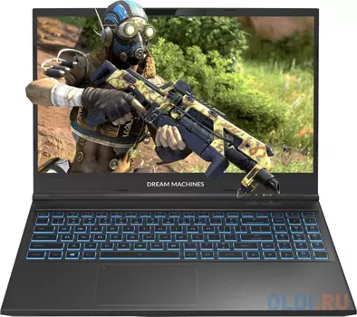 Ноутбук Dream Machines RG3060-15KZ50 15.6" 1920x1080 Intel Core i7-12700H SSD 1024 Gb 16Gb Bluetooth 5.0 WiFi (802.11 b/g/n/ac/ax) NVIDIA GeForce