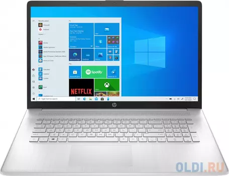 Ноутбук HP17 17-cn0087ur 17.3" FHD, Intel Pentium 7505, 8Gb, 512Gb SSD, no ODD, Win10, серебристый