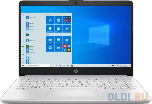 Ноутбук HP 14-cf3002ur 14" 1920x1080 Intel Core i5-1035G1 256 Gb 8Gb AMD Radeon 620 2048 Мб серебристый Windows 10 Home 12C94EA