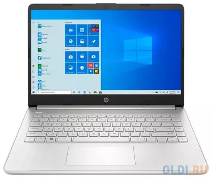 Ноутбук HP 14s-dq1039ur 14" 1920x1080 Intel Core i7-1065G7 512 Gb 8Gb Intel Iris Plus Graphics серебристый Windows 10 Home 22M86EA