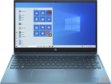Ноутбук HP Pavilion 15-eg0128ur 15.6" FHD, Intel Core i5-1135G7, 16Gb, 512Gb SSD, no ODD, Win10, зеленый