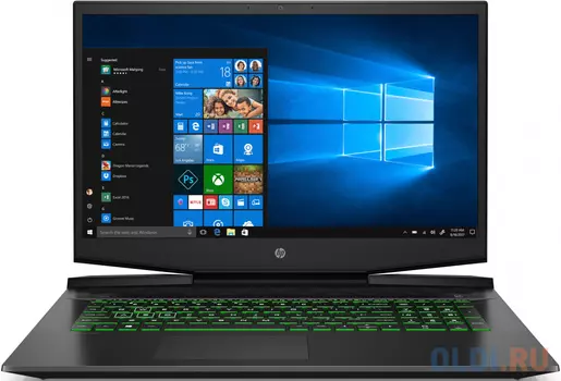 Ноутбук HP Pavilion Gaming 17-cd1051ur 17.3" 1920x1080 Intel Core i5-10300H 512 Gb 16Gb WiFi (802.11 b/g/n/ac/ax) Bluetooth 5.0 nVidia GeForce GTX 1650 4096 Мб черный Windows 10 Home 22R63EA