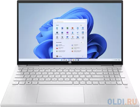 Ноутбук HP Pavilion x360 15-er1014ci Core i5 1235U 16Gb SSD512Gb Intel Iris Xe graphics 15.6" IPS Touch FHD (1920x1080) Windows 11 Home silver Wi