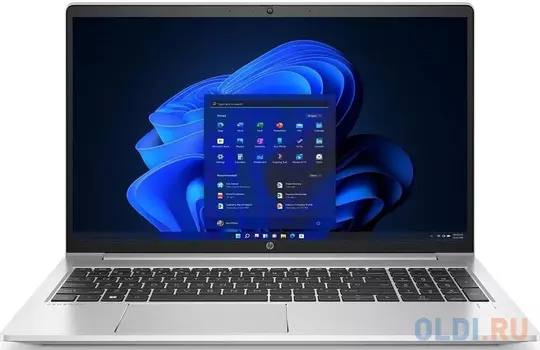 Ноутбук HP ProBook 450 G9 Core i5 1235U 8Gb SSD256Gb Intel Iris Xe graphics 15.6" IPS FHD (1920x1080) noOS silver WiFi BT Cam (6F275EA)