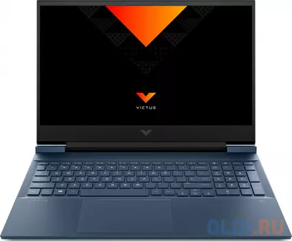 Ноутбук HP Victus 16-d1011nia 6K2E1EA i7-12700H 2300 МГц 16.1" 1920x1080 16Гб DDR5 4800 МГц SSD 1Тб GeForce RTX 3060 6Гб ENG/RUS/да DOS синий 2.4