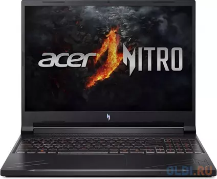 Ноутбук игровой Acer Nitro V 16 ANV16-41-R22R 16", IPS, AMD Ryzen 5 8645HS 4.3ГГц, 6-ядерный, 16ГБ DDR5, 512ГБ SSD, NVIDIA GeForce RTX 4050 для