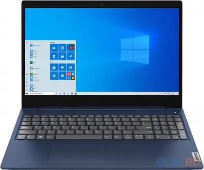 Ноутбук Lenovo IdeaPad 3 15IIL05 15.6" 1920x1080 Intel Core i5-1035G1 512 Gb 8Gb Intel UHD Graphics синий Без ОС 81WE00KFRK