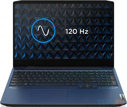 Ноутбук Lenovo IdeaPad Gaming 3 15IMH05 15.6" 1920x1080 Intel Core i7-10750H 512 Gb 16Gb WiFi (802.11 b/g/n/ac/ax) Bluetooth 5.0 nVidia GeForce GTX 1650 Ti 4096 Мб синий Windows 10 Home 81Y4006XRU