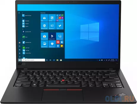 Ноутбук Lenovo ThinkPad X1 Carbon G8 T 14" 1920x1080 Intel Core i5-10210U 512 Gb 16Gb WiFi (802.11 b/g/n/ac/ax) Bluetooth 5.0 4G LTE 3G Intel UHD Graphics черный Windows 10 Professional 20U9004DRT