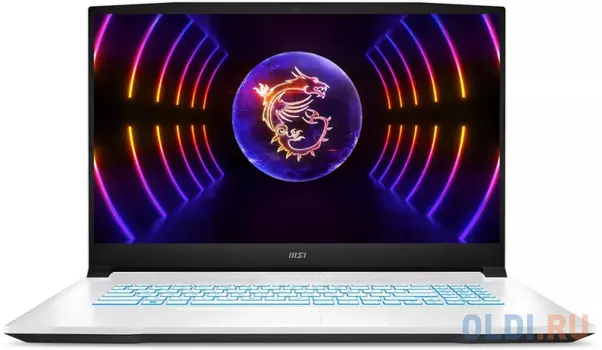Ноутбук MSI Sword 17 A12VF-812XRU Core i5 12450H 16Gb SSD512Gb NVIDIA GeForce RTX4060 8Gb 17.3" IPS FHD (1920x1080) Free DOS white WiFi BT Cam (9