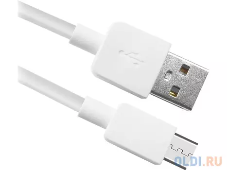 НОВИНКА. USB кабель USB08-01M AM-microBM, белый, 1m, пакет