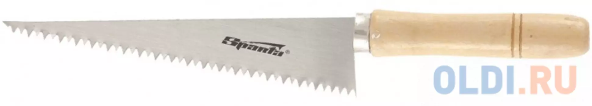 Ножовка по гипсокартону, 180 мм, деревянная рукоятка// Sparta