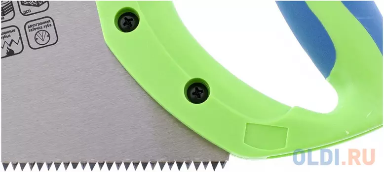 Ножовка СИБРТЕХ 23801 по дереву зубец 350мм 7-8 tpi зуб 2d калёный зуб 2-х компонентная рук.