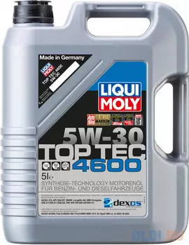 НС-синтетическое моторное масло LiquiMoly Top Tec 4600 5W30 5 л 8033
