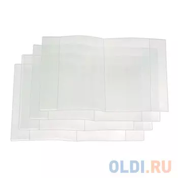 Обложка для тетрадей , п/эт., прозрачная, 50 мкм, разм. 210х350 *15.00т*